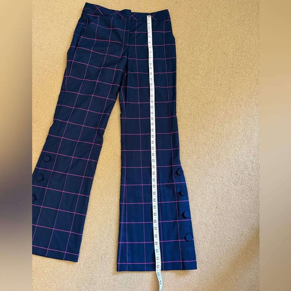 NWT Trina Turk Women’s Navy and Magenta Grid Suit, both size 4 - Picture 4 of 10